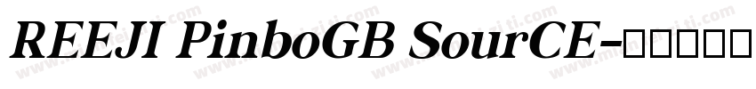 REEJI PinboGB SourCE字体转换
